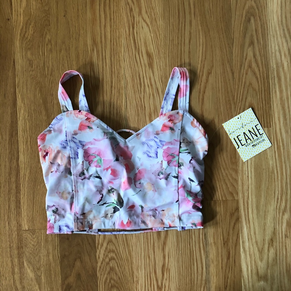 NWT Kortni Jeane Latter Back Swim Top
